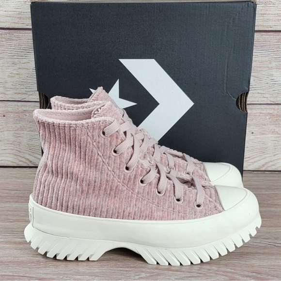 Converse Pink Corduroy High top platform - Picture 1 of 12